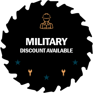 Military Discount Available badge