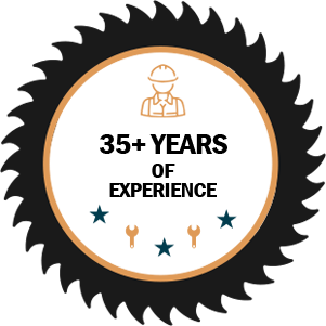 35+ Years of Experience badge